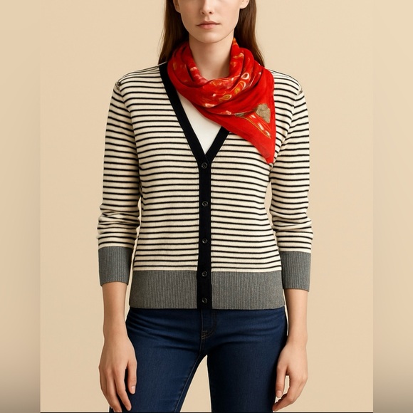 Mexx | black & white stripe cardigan - Picture 1 of 12